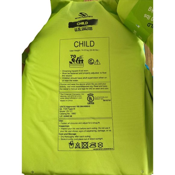 Puddle Jumper Life Jacket Vest For Kids 30 - 50 Ibs Color Changing in Water - Picture 3 of 5